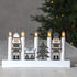 Star Trading LED Tischleuchte Nussknacker weiß/Mehrfarbig 5x3W weiß
