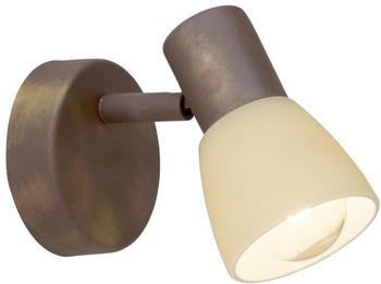 Brilliant Wandleuchte Luca Kupfer-antik/Champagner E14 braun