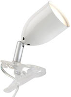 Lampe Leo Led Klemmleuchte Wei&szlig; 1x Led-par51, Gu10, 3w Led-reflektorlampe Inklusive,