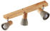 Lindby Filiz 3 Deckenleuchte Concrete/Wood (9621838)