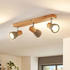 Lindby Filiz 3 Deckenleuchte Concrete/Wood (9621838)