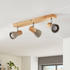 Lindby Filiz 3 Deckenleuchte Concrete/Wood (9621838)