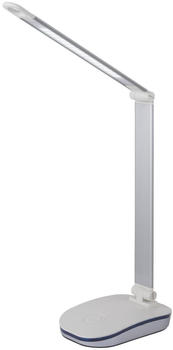 Globo Talisa LED Tischleuchte silber, weiß mit Touchdimmer 33x12x71cm silber,weiß (58255)