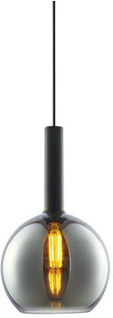 ISOLED Pendelleuchte, black round Glas, E27, 25cm, 50-300cm, exkl. Baldachin