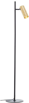 Brilliant LED Stehleuchte Marty Schwarz/Gold 5W 350lm GU10 schwarz