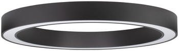 Nova Luce MORBIDO LED Deckenleuchte Schwarz 60W Steuerbare Lichtfarbe 8x80cm dimmbar 9345636