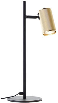 Brilliant LED Tischleuchte Marty Schwarz/Gold 5W 350lm GU10 schwarz