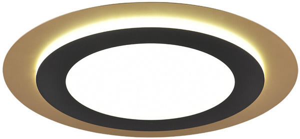 Trio LED-Deckenleuchte Morgan Ø45cm gold/schwarz