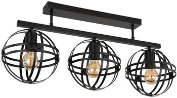 Globo Deckenleuchte Schwarz Metall 20x32 cm (4558507502)