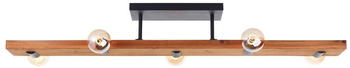 Brilliant Deckenleuchte Mertes Braun/Schwarz E27 5-flammig braun