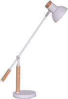 SalesFever Schreibtischlampe verstellbar | 1 flammig | Metall mit Holz | B 18 x...
