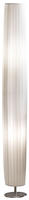 SalesFever Stehlampe "Oliver" E27 1 Stk. Plissee Lampenschirm, verchromtes Metall