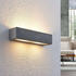 Lindby Nellie LED-Beton-Wandlampe, Breite 35,3 cm