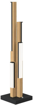 Wofi Catania LED Schwarz-Holz 10W Warmweiss Dimmbar 8032-406