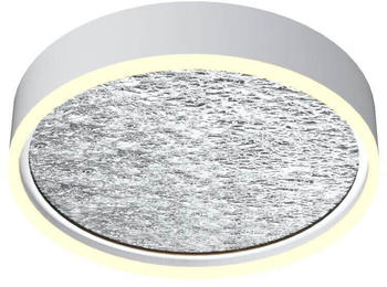 Wofi Bordeaux LED Deckenleuchte Weiss-Silber 40cm 36W Warmweiss 3-Stufen Dimmbar 9002-103M