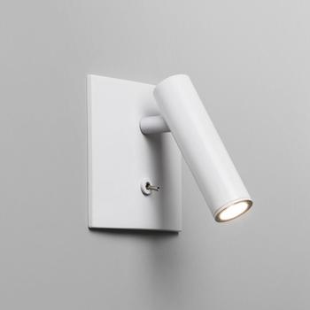 Astro Enna Square Switched LED Wandleuchte Leseleuchte nickel matt (1058018)