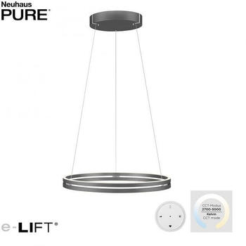 Pure LED-Pendelleuchte PURE-E-LOOP, elektrisch höhenverstellbar (2551-15)