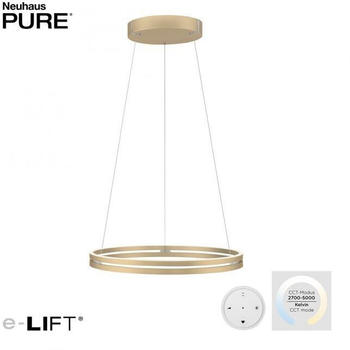 Pure LED-Pendelleuchte PURE-E-LOOP, elektrisch höhenverstellbar (2551-60)