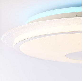 Brilliant VIKTOR LED Deckenleuchte 57cm Kunststoff/Metall weiß/silber, G97039/58 multicoloured multi-material G97039/58