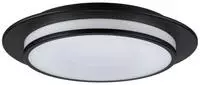 Paulmann LED Deckenleuchte "Egron 15W 360 mm Schwarz 230V 2700K Metall/Kunststoff"