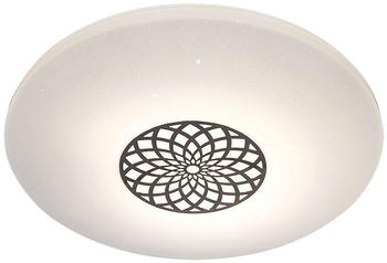 Rabalux 5364 Deckenleuchte OPHELIA Metall Chrom LED 24W L:6.5cm Ø39.5cm dimmbar mit Fernbedienung 3000-6500K EEK: G