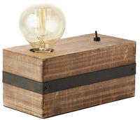 Brilliant Tischleuchte "Woodhill" E27 1 Stk. Tischlampe antik/schwarz