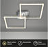Briloner FRAME LED Deckenleuchte Sternendekor dimmbar 9W Alu-Chrom Warmweiss (3751019)