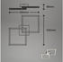 Briloner FRAME LED Deckenleuchte Sternendekor dimmbar 9W Alu-Chrom Warmweiss (3751019)