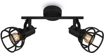 Briloner KORBO BLACK E14 Spotleuchte 2-fach Schwarz (2669025)