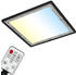 Briloner SLIM DECO LED Panel CCT dimmbar 42x42cm 22W Schwarz-Silber steuerbare Lichtfarbe+Fernbedienung (7459414)