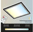 Briloner SLIM DECO LED Panel CCT dimmbar 42x42cm 22W Schwarz-Silber steuerbare Lichtfarbe+Fernbedienung (7459414)