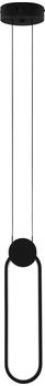 Nova Luce WIRO LED Pendelleuchte Schwarz 11W Warmweiss 10x1x150cm (9080132)