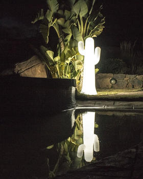Newgarden PANCHO 140 LED Stehlampe Licht-Kaktus 140cm für Garten und Balkon G13 Innen & Außen IP65