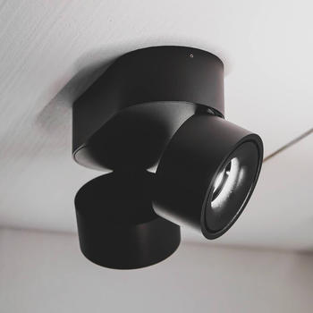 Loom Design Aim LED-Deckenspot zweiflammig schwarz