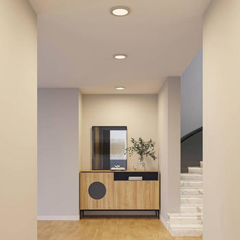 PRIOS Aureka LED-Deckenlampe, Einbau, 22,5 cm
