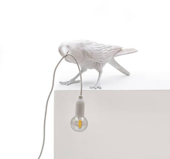 Seletti Bird Lamp LED-Dekotischlampe spielend weiß