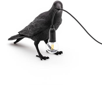 Seletti Bird Lamp LED-Tischlampe, wartend, schwarz