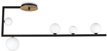 IDEAL LUX Birds LED-Deckenleuchte, fünfflammig