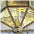 Searchlight Deckenlampe Flush Klassik messing antik, achteckig