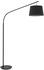 IDEAL LUX Bogenlampe Daddy mit Textilschirm, schwarz