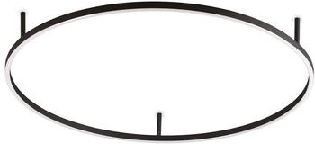 IDEAL LUX LED-Deckenleuchte Oracle Slim schwarz 3.000K 90 cm