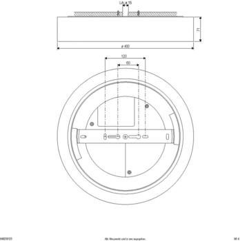EVN LED-Deckenleuchte Sauro, Ø 40 cm, weiß
