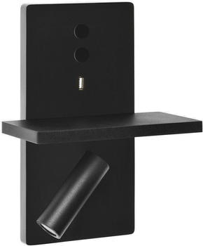 LEDS-C4 E-Lamp LED-Wandleuchte mit Spot, schwarz