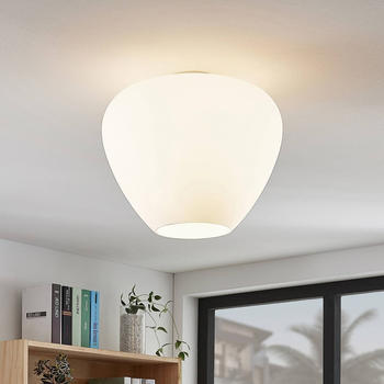 Lindby Glas-Deckenlampe Bibiane, opalwei&szlig;