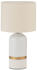 Pauleen Glowing Soul Tischlampe, Stoff und Keramik