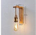 Lindby Helou Holz-Wandlampe mit sichtbarer Fassung