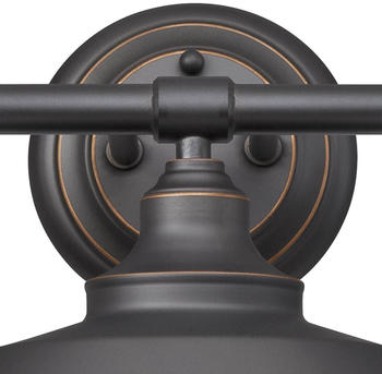 Westinghouse Iron Hill Wandleuchte, schwarz, 3fl