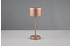 Trio LED-Akku-Tischleuchte Jeff, coffee, Höhe 30 cm, Metall