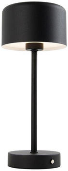 Trio LED-Akku-Tischleuchte Jeff, schwarz matt, H&ouml;he 30 cm, Metall