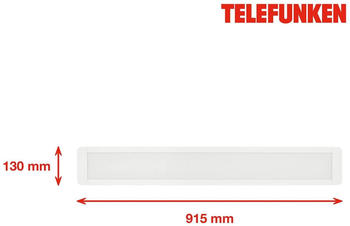 Telefunken LED-Anbaupanel Poel, Länge 91,5cm, 37W, weiß, 840